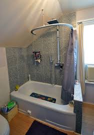 Buy ikea curtain & blind rails and get the best deals at the lowest prices on ebay! Kvartal Shower Curtain For Dormered Bathroom Ikea Hackers