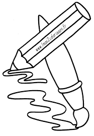 coloriage petits un crayon et pinceau pages de printemps libres droits