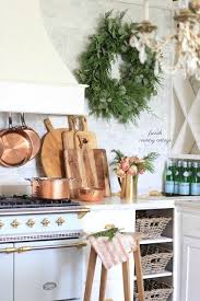 A Little Christmas In The Kitchen French Country Cottage Country House Decor Rustic Farmhouse Style Kitchen French Country Cottage