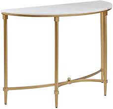 Half round bookshelf table top. Amazon Com Jiayuan Semicircle Console Table Multipurpose Sofa Side Bookshelf Entryway Living Room Tables With Marble Top And Gold Metal Frame 31 W X 13 7 D X 31 H Home Kitchen
