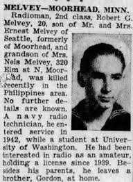 RM2c Robert Garfield Melvey (1924-1944)