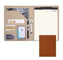 Amazon.com: Padfolio A4 Business Portfolio Multifunctional Executive Folder  PU Leather Conference Binder File Case Professional Document Planner ...
