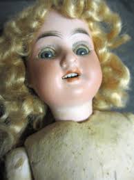 8" Antique Carl Hartmann Globe Baby Germany Bisque Doll 11/0 Composition  Body