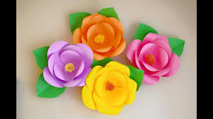 Como Hacer Grandes Flores De Papel Paso A Paso Para Decorar Tus Fiestas O Eventos Manualidades Eli