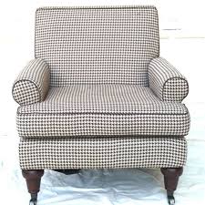 Houndstooth Club Chair With Casters Club Chairs Chair Houndstooth Fabric