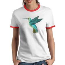 Black Sp Funny Hummingbird Cute T Shirts For Women Casual