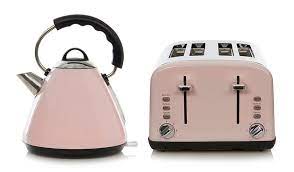 George Home Pyramid Kettle Toaster Set Pink Kettles George At Asda Kettle And Toaster Kettle And Toaster Set George Home
