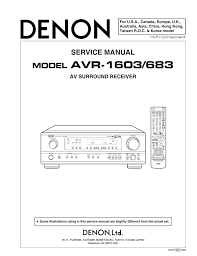 Diagram furthermore mp3 car audio images of wiring diagram schematic. Denon Avr 1603 Av Receiver Service Manual Manualzz