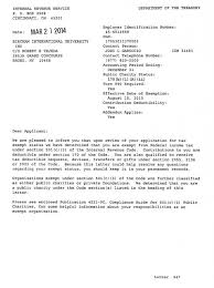 Usa Non Profit 501c3 Status Employer Identification Number Status Non Profit