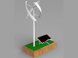 solar rack wind turbine model