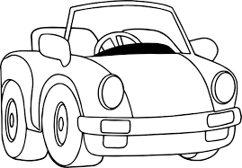 There is nothing easier, let him souse his brush into proper paint and color painting sections. Small Cartoon Porsche Car Coloring Page Car Coloring Page Car Coloring Easy Drawings For Kids