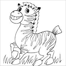 About zebras a zebra is a wild animal found on the plains of africa. Zebra Coloring Pages Without Stripes Coloringbay
