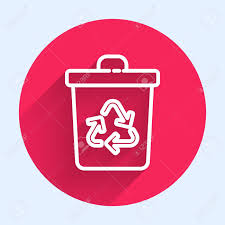 What does this red circle with white minus line mean? White Line Recycle Bin With Recycle Symbol Icon Isolated With Long Shadow Trash Can Icon Garbage Bin Sign Recycle Basket Sign Red Circle Button Vector Illustration Lizenzfrei Nutzbare Vektorgrafiken Clip Arts Illustrationen