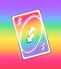 It is good cuz the uno reverse card flips the turns around in uno, but in real life, it's way more. Reverse Card White Rainbow Poster By Thatistt In 2021 Cards Rainbow Reverse