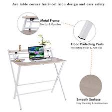 Read customer reviews and common questions and answers for inbox zero part #: Folding Study Desk Folding Laptop Table Home Corner Desks Simple Computer Desk With Shelf For Small Space Home Office White Storepaperoomates Shop Cheapest Online Global Marketplace