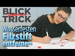 Wasserfesten Filzstift Muhelos Entfernen Blick Trick Life Hacks Youtube