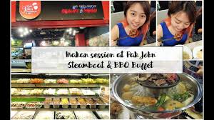 Accompanied with assorted surimi, cauliflower, brocolli, spinach, noodles, homemade sauce & steamboat soup. Makan Session At Pak John Steamboat Bbq Buffet Youtube
