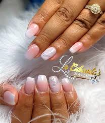 For a relatively small coffin nails, you can opt for a floral touch. Cute Pink And White Ombre Nails Short Ideas Cute Manicure
