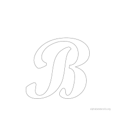 Print out our alphabet stencils and use to have fun creating capital and lowercase letters for a variety of crafts and activities. Alphabet Stencils B Printable Stencils Alphabet B Alphabet Stencils Org Alphabet Stencils Stencils Printables Letter Stencils