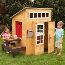 Backyard discovery is the largest residential wooden swing sets manufacturer in the us. Kidkraft Modern 70 9 X 48 9 Outdoor Playhouse Reviews Wayfair