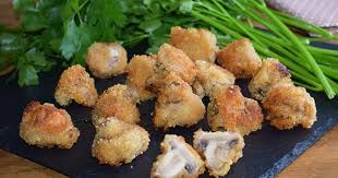 Champignons Panes Vegetalien Vegan France Vegetalienne Champignons Panes Recettes De Cuisine Aperitifs Vegetaliens