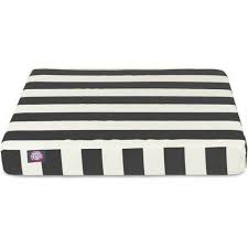 Black And White Striped Dog Bed 1 Piece Black Vertical Stripe Medium 36 Inches Orthopedic Memory Foam Comfort Rectangle Pet Bed White Striped Pattern Dog Bed Furniture Dog Bed Vertical Stripe