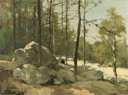 Wooded View Near Barbizon Johan Hendrik Weissenbruch 1900 Landscape Prints Vintage Landscape Landscape