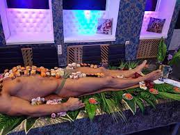 It's warmth takes the edge off the fish (which should be in the. Male Body Sushi Hen Party Ideas Privilege4u Eu