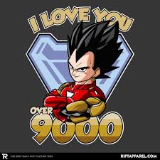 The series gave goku an exponential increase in power from super saiyan to super saiyan 3. Love Over 9000 Dbz Vegeta T Shirt The Shirt List Day Of The Shirt Vegeta Vegeta T Shirt