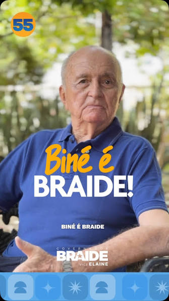 Por que Biné apoia Braide?, Porque Biné acredita em Braide., Porque é uma decisão construída com diálogo, com a família, com os amigos e com pessoas que acompanham de perto sua caminhada., Biné é ...