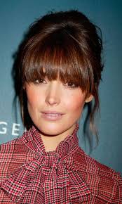 Hair Up With A Fringe Hair Styles Chestnut Hair Curly Hair Styles
