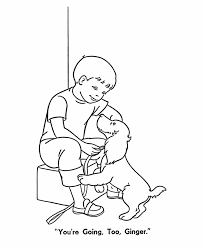 We have a variety of dog coloring pages including some complex ones for adults. Ginger Goes For A Walk Pet Dog Coloring Page Dog Coloring Page Coloring Pages Colorful Pictures