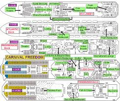 Carnival Freedom Itinerary Map Find Carnival Freedom Deck