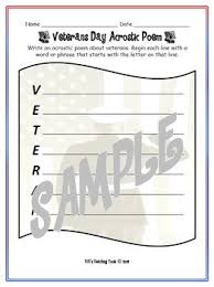 Happy Veterans Day Introduce Your Students To Poetry By Having Them Write An Original Acrostic Poem About Veterans Displa Acrostic Poem Acrostic Veterans Day