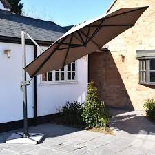 We're often asked if it's possible to replace an existing parasol canopy cover. Oren 3m Cantilever Parasol With Granite Base Taupe