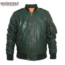 Maplesteed M86 Flight Jacket Mens Genuine Leather Jacket Men Leather Coat Bomber Jacket Black Wine Red In 2020 Leather Jacket Men Mens Jackets Genuine Leather Jackets