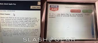 Apple pay, which was unveiled in september, is a mobile payment app that allows consumers to buy things by simply holding their iphone6 and 6 plus however, apple pay technology was working in rite aid and cvs stores over the week, the newspaper said. Leaked Rite Aid Docs Say Apple Pay May Never Come Slashgear