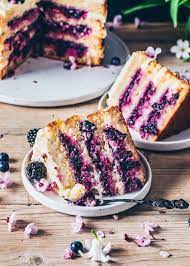 lemon blueberry cake vegan layer cake blaubeer torte veganer kuchen rezepte