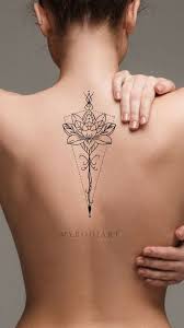 Hinto Black Tribal Bohemian Floral Flower Lotus Linework Temporary Tattoos Tattoos For Women Flowers Foot Tattoos Half Sleeve Tattoo