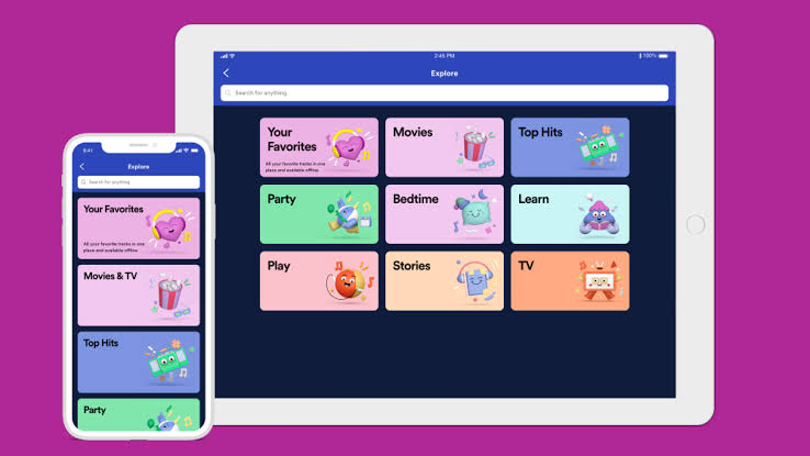 Resultado de imagem para spotify kids"
