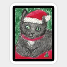 See more ideas about christmas cats cats christmas animals. Christmas Kitten Stickers Teepublic