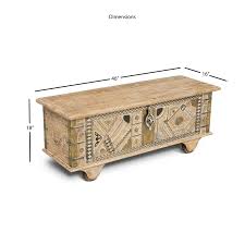 Wooden square galvanized metal lined storage trunk, (set of 2) price $ 132 23 $ 223 09 $ 273 53 $ 324 61 /set. Amira Storage Trunk Coffee Table In White Lime Wash Am460tk