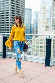 Yellow Blouse Yellow Blouse Outfit Casual Winter Outfits Yellow Blouse