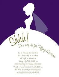 Bridal Shower Wording