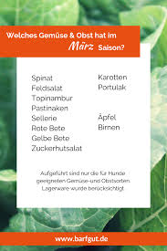 Barf Fur Hunde Welches Gemuse Und Obst Hat Im Marz Saison In 2020 Gefriergetrocknete Fruchte Immunsystem Topinambur