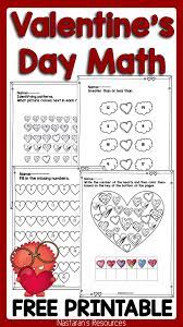 Free Valentine S Day Math Worksheets Valentine Worksheets Valentine Lessons Math Worksheets