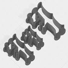 Shop cuscus at the amazon bakeware store. Stl Datei Letter F Collection Cookie Cutter Herunterladen Modell Fur 3d Drucker Cults