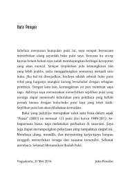 Marhaban ya ramadhan, selamat menunaikan ibadah puasa, mohon maaf lahir dan batin. Sastra Gpu Sur Twitter Kata Jokopinurbo Tentang Buku Selamat Menunaikan Ibadah Puisi