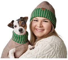 HUNTER Hundepullover Odense mit Mütze 40 beige/grün ab 24,00 €