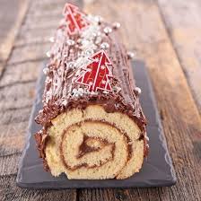 Buche A La Creme De Marron Recette Buche De Noel Dessert Noel Facile Dessert Noel